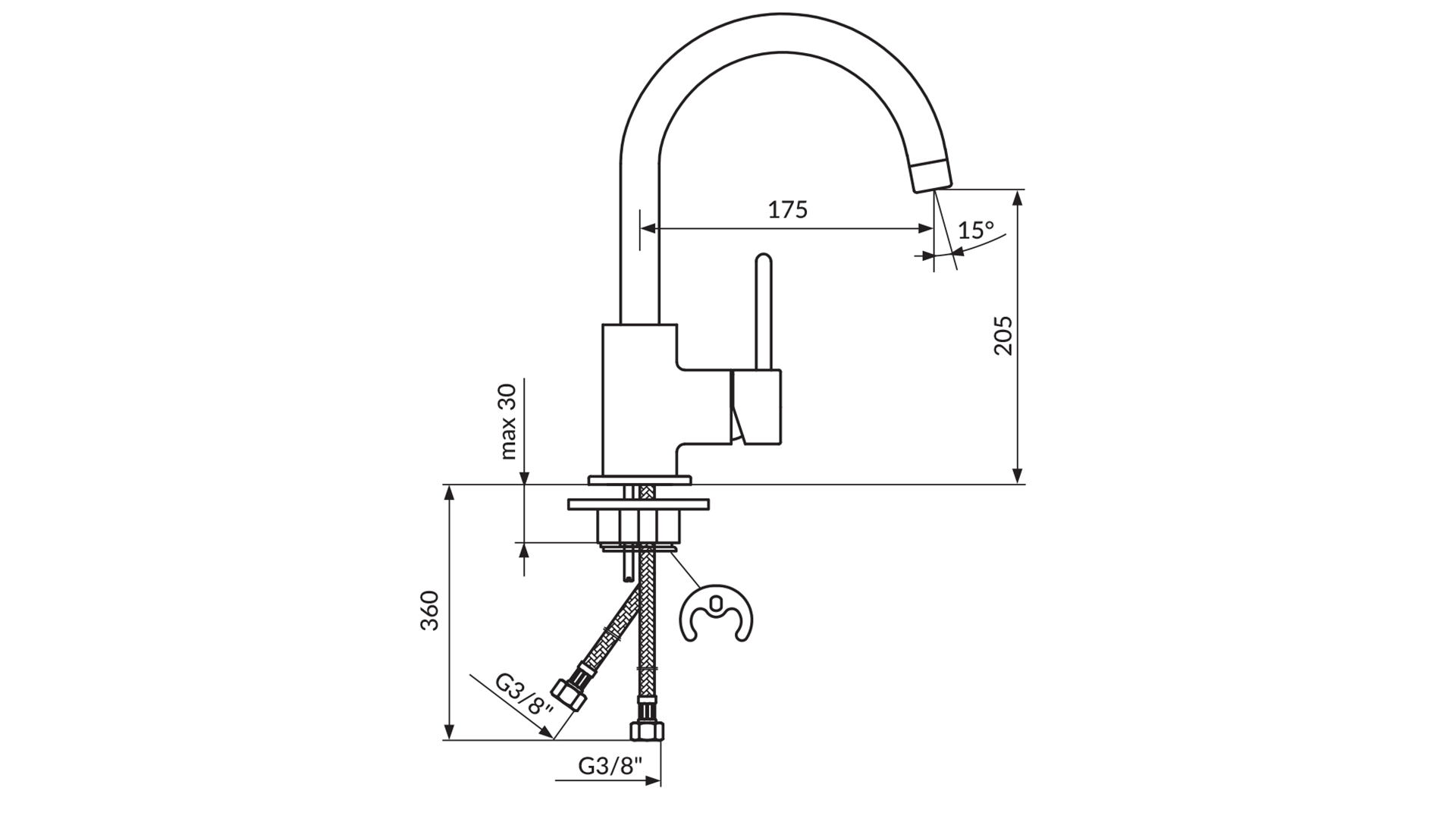 Baterija za sudoperu JD38101 Dark - Image 2
