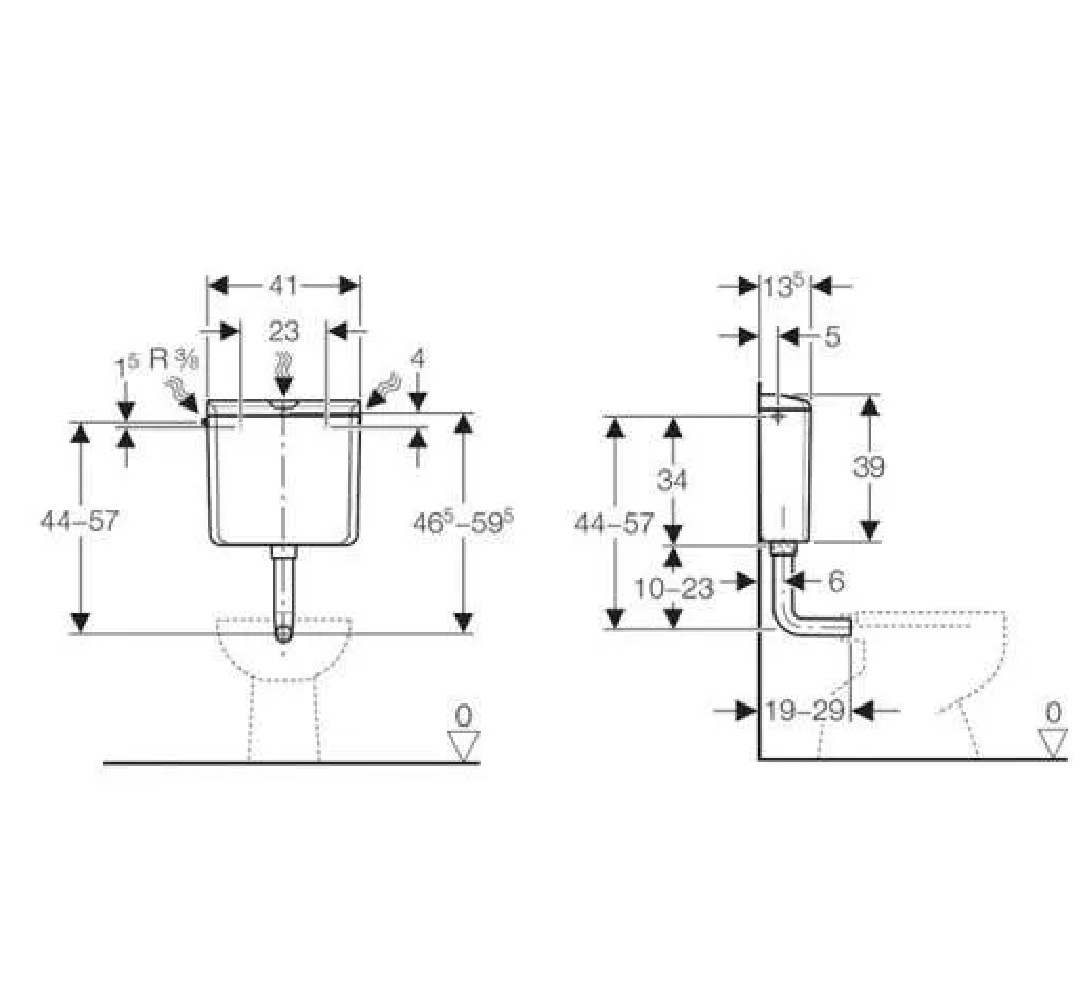 vodokotlić geberit,ap 110,rio